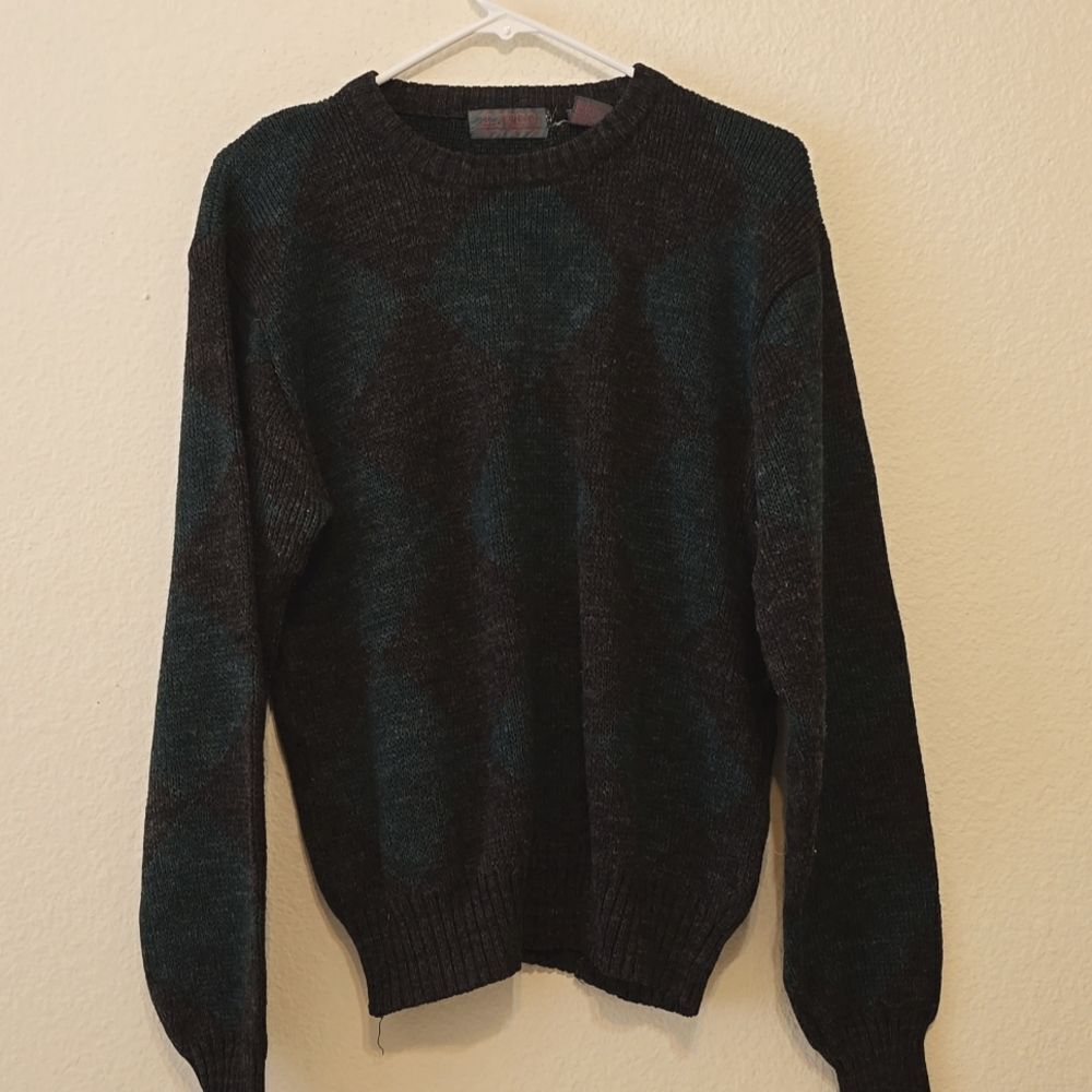 J. Todd Wool-Nylon Crew Neck grandpa Sweater size medium